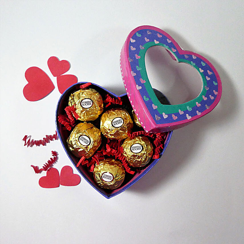 Ferrero Rocher In Heart Box
