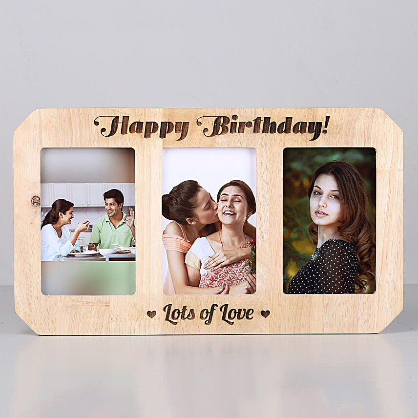 Personalised Birthday One Personalised Wooden Photo Frame