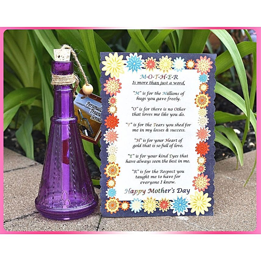 Mothers Day Wishes Personalised Message In A Bottle