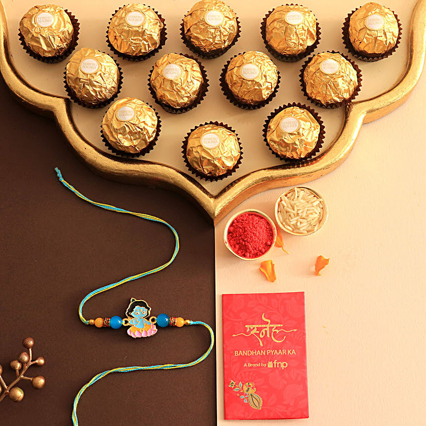 Little Kanha Kids Rakhi & Ferrero Rocher
