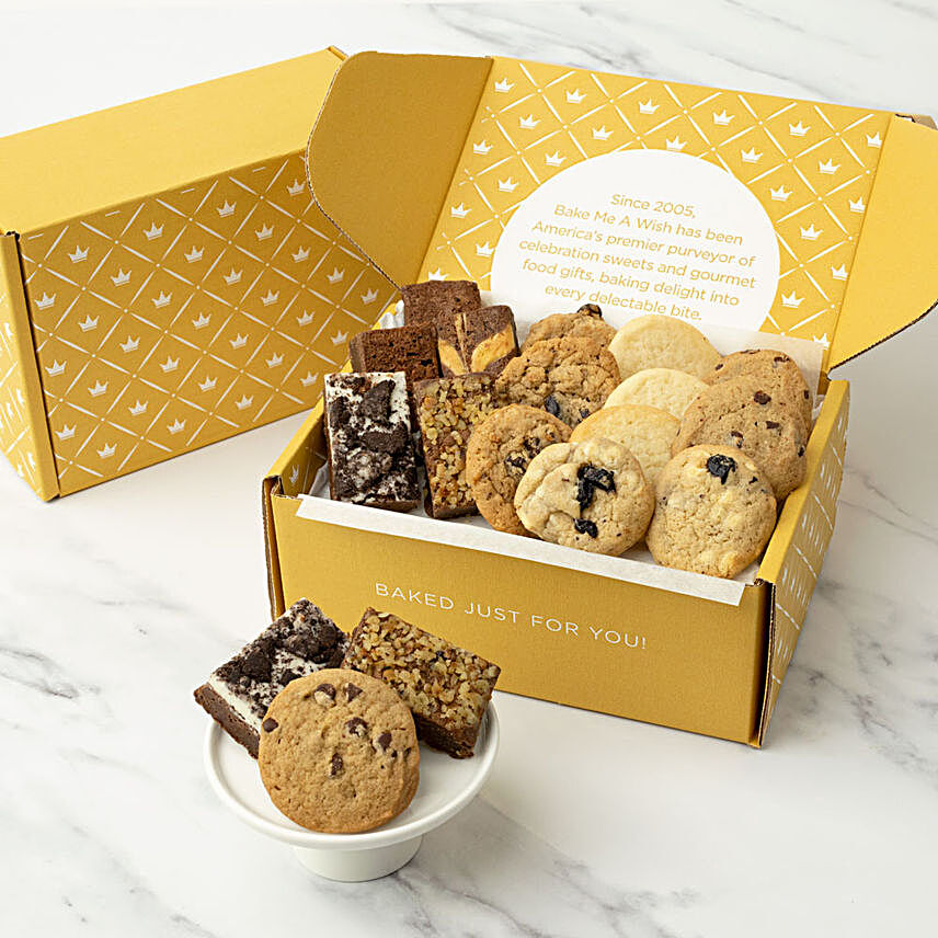 Delectable Cookies And Brownies Crate