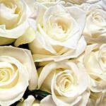 100 Long Stem White Roses