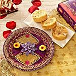 Decorative Bhai Dooj Thali with Soan Cake