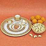 Sweets N Dry Fruits In Marble Thali