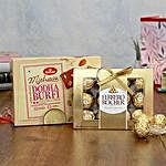 Ferrero Rocher Chocolates N Dodha Barfi