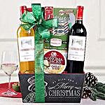 Red and White Christmas Duet Gift Basket