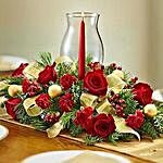 All Red Holiday Centerpiece