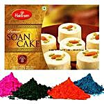 4 Shades of Holi Colors with Soan Cake