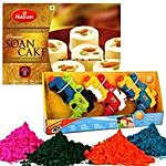 Water Guns with Holi Colors and Soan Cake