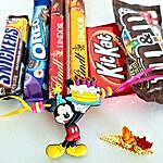 Chocolaty Mickey Mouse Rakhi Combo