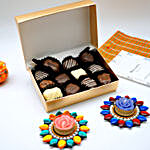 Diwali Special Soan Cake & Diya Combo
