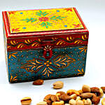 Decorative & Colorful Wooden Box Of Mixed Nuts