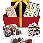 Fancy Chocolate Covered Gifts Basket