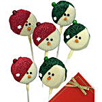 Snowman Chocolate Covered Oreo Pops