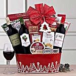 Red Wine Christmas Collection Gift Basket