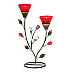 Ruby Blooms Candleholder