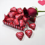 Crisp And Crunchy Heart Chocolates With Rose
