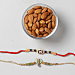 Crunchy Almonds With Colorful Rakhis