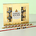 Set of 2 Rakhis And Ferrero Rocher Box
