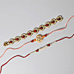 Set of 3 Bright And Colorful Rakhis