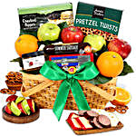 Deluxe Fruit and Snack Gift Basket