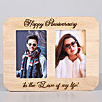 Happy Anniversary One Personalised Wooden Photo Frame