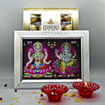 Diyas With Divine Frame For Diwali