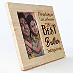 Personalised Wooden Frame My Best Brother