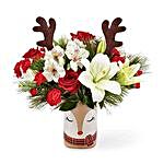 Christmas Reindeer Flower Bouquet