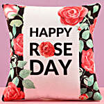 Pretty Rose Day Greetings Cushion