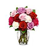 Romantic One Dozen Roses Bouquet