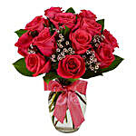 Luxury Hot Pink Roses Bouquet
