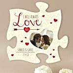 Personalised Love Puzzle Piece Frame