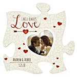 Personalised Love Puzzle Piece Frame