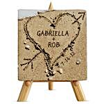 Personalised Sand Heart Canvas