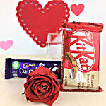 Red Forever Rose And Chocolates