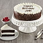 Personalized Chocolate and Vanilla Cake Happy Birthday