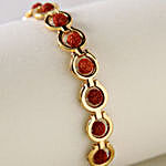 Divine Golden Red Rudraksh Bracelet