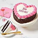 Be Mine Heart Shaped Chocolate Cake
