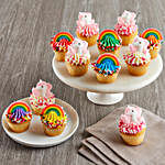 CRUMBS Mini Rainbows and Unicorns Cupcakes
