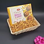Almonds And Besan Laddoo Festivity Combo