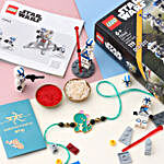Sneh Adorable Dino Kids Rakhi & Star Wars Lego