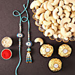 Sneh Evil Eye Rakhi Set With Cashews & Ferrero Rocher