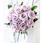 One Dozen Purple Roses