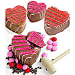 Valentines Day Breakable Chocolate Hearts