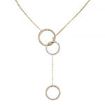 Layered Circle Ring Necklace