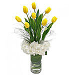 Radiance Forever Yellow Tulips In Vase